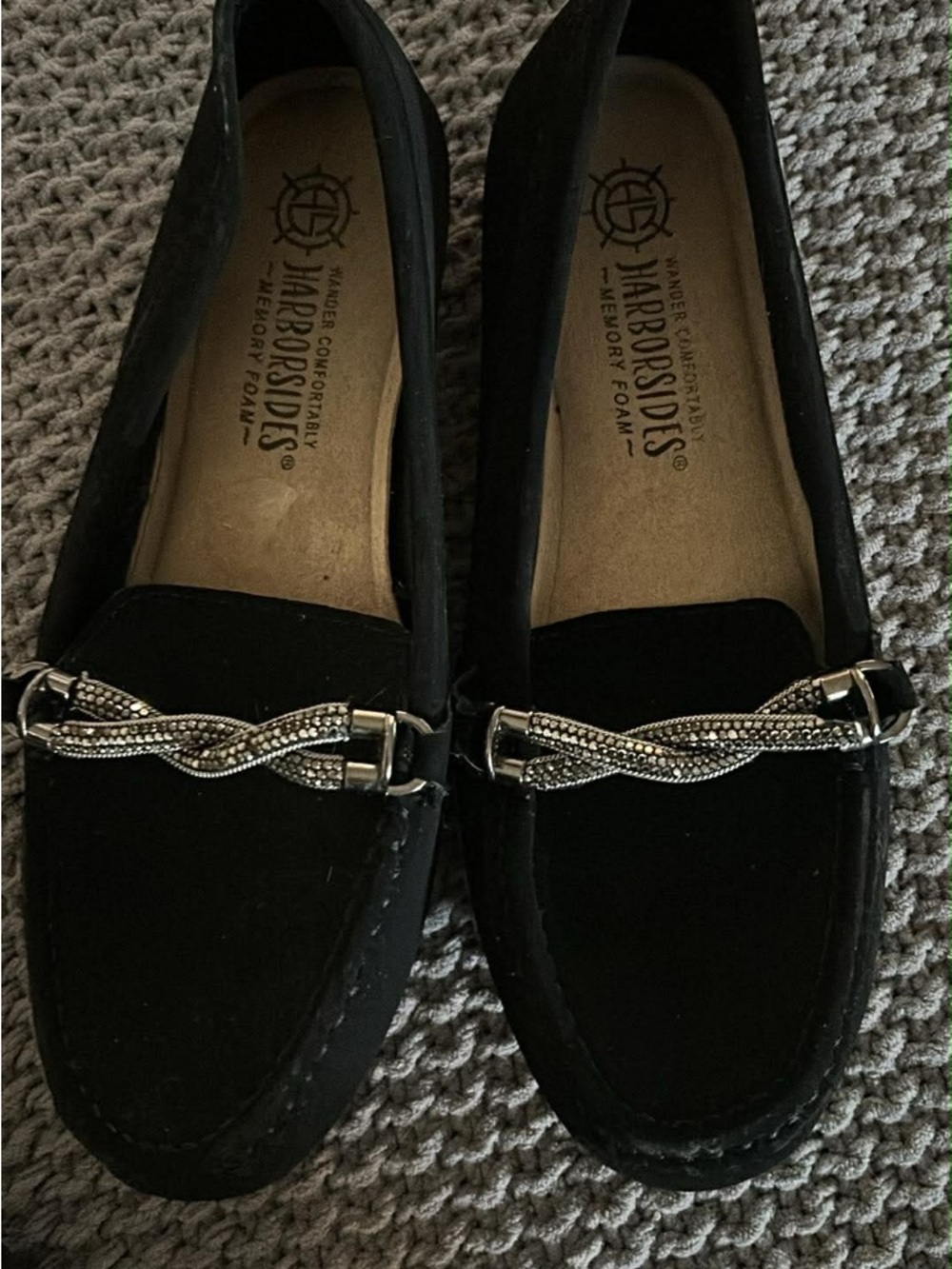 Women's suede loafers